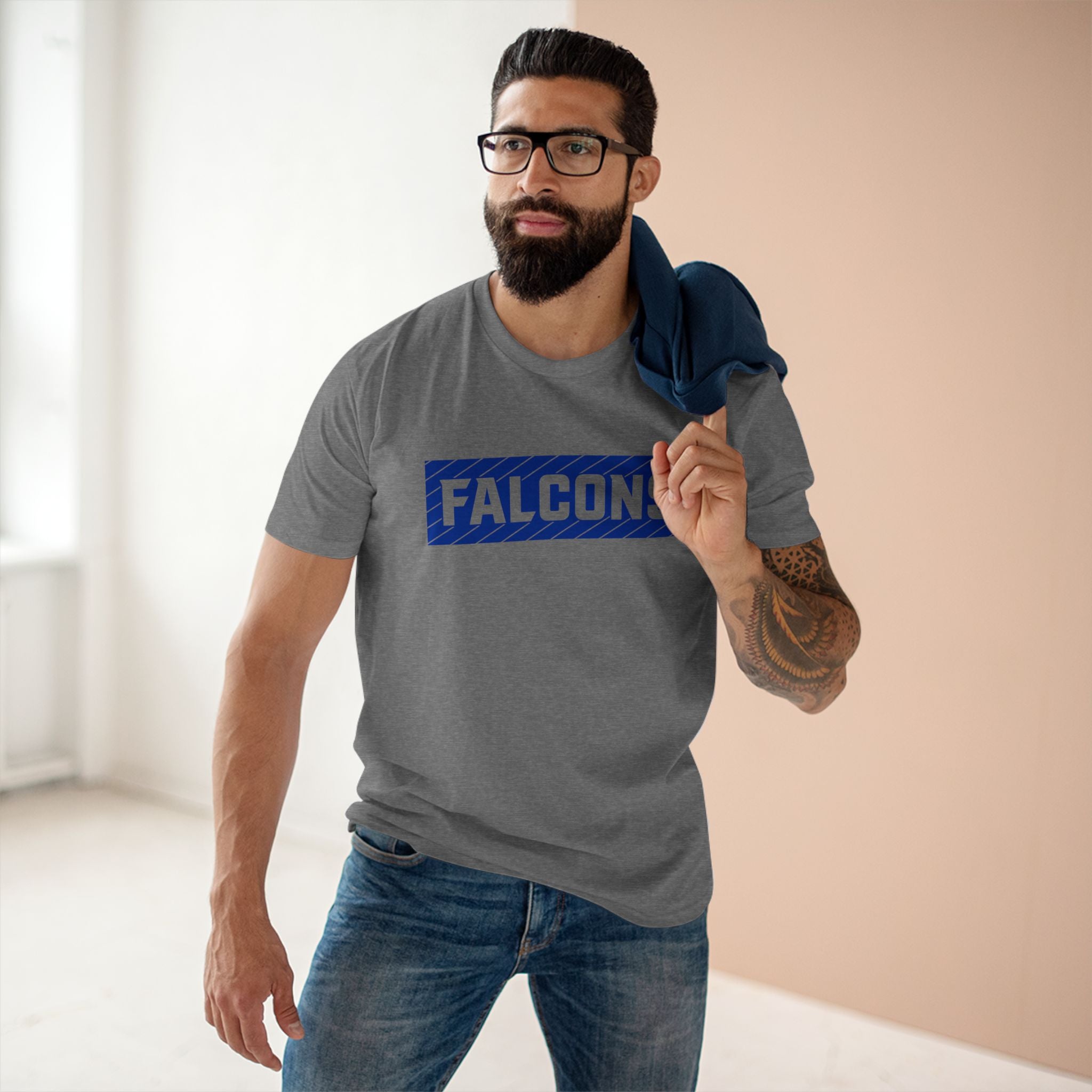 Falcons Striped Block Tee