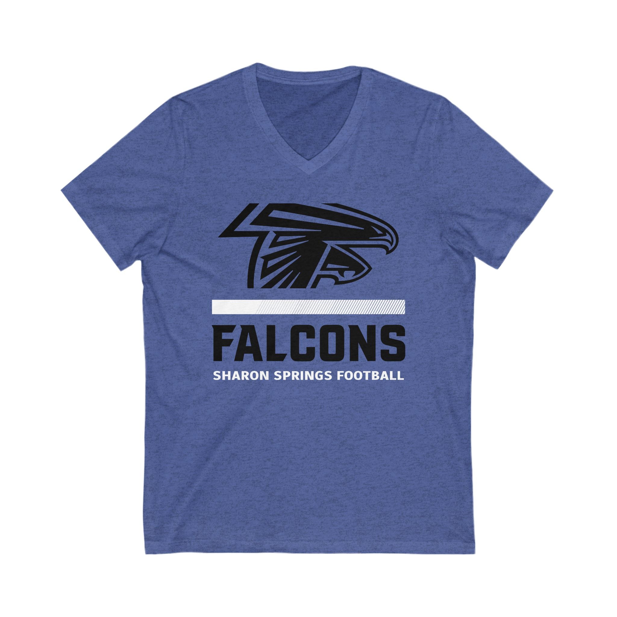 Stripes Fade V-Neck Tee