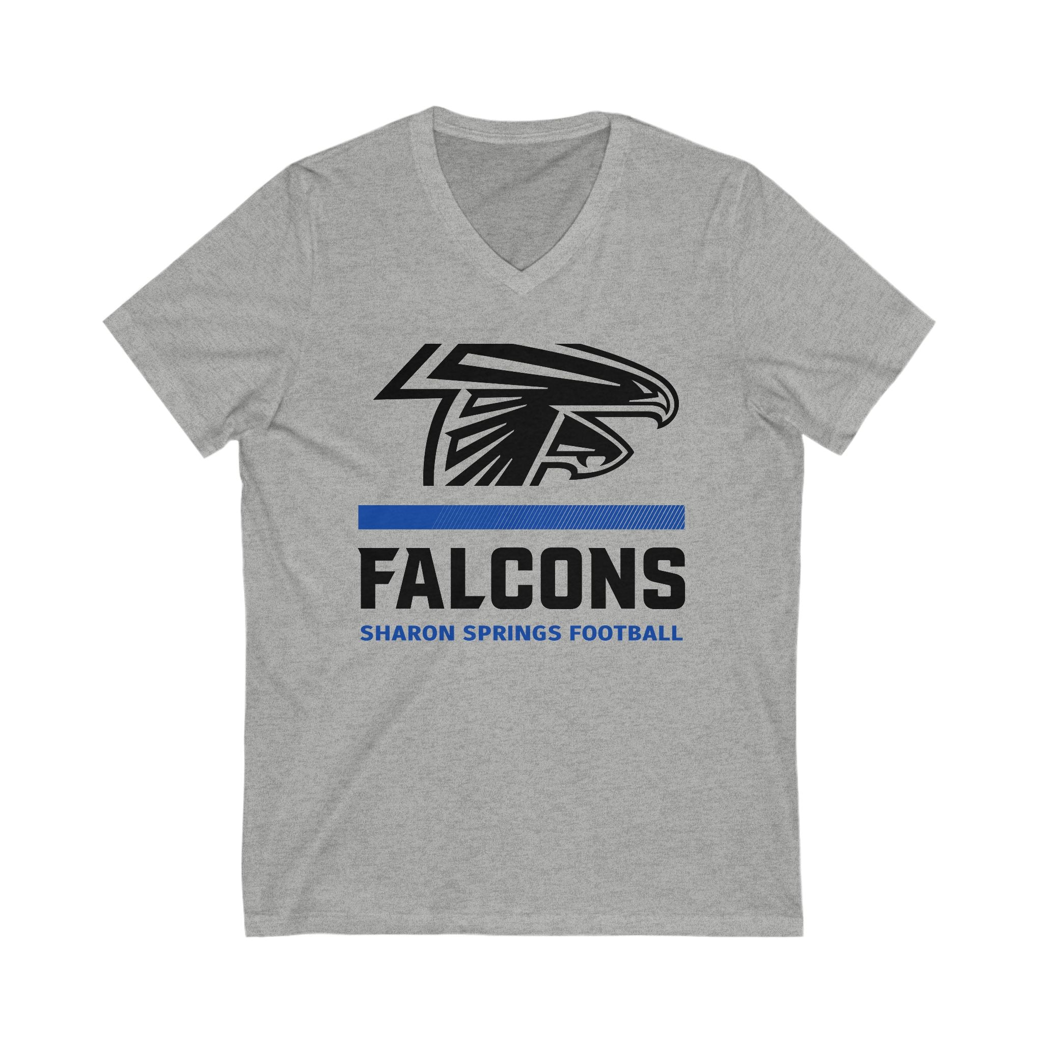Stripes Fade V-Neck Tee