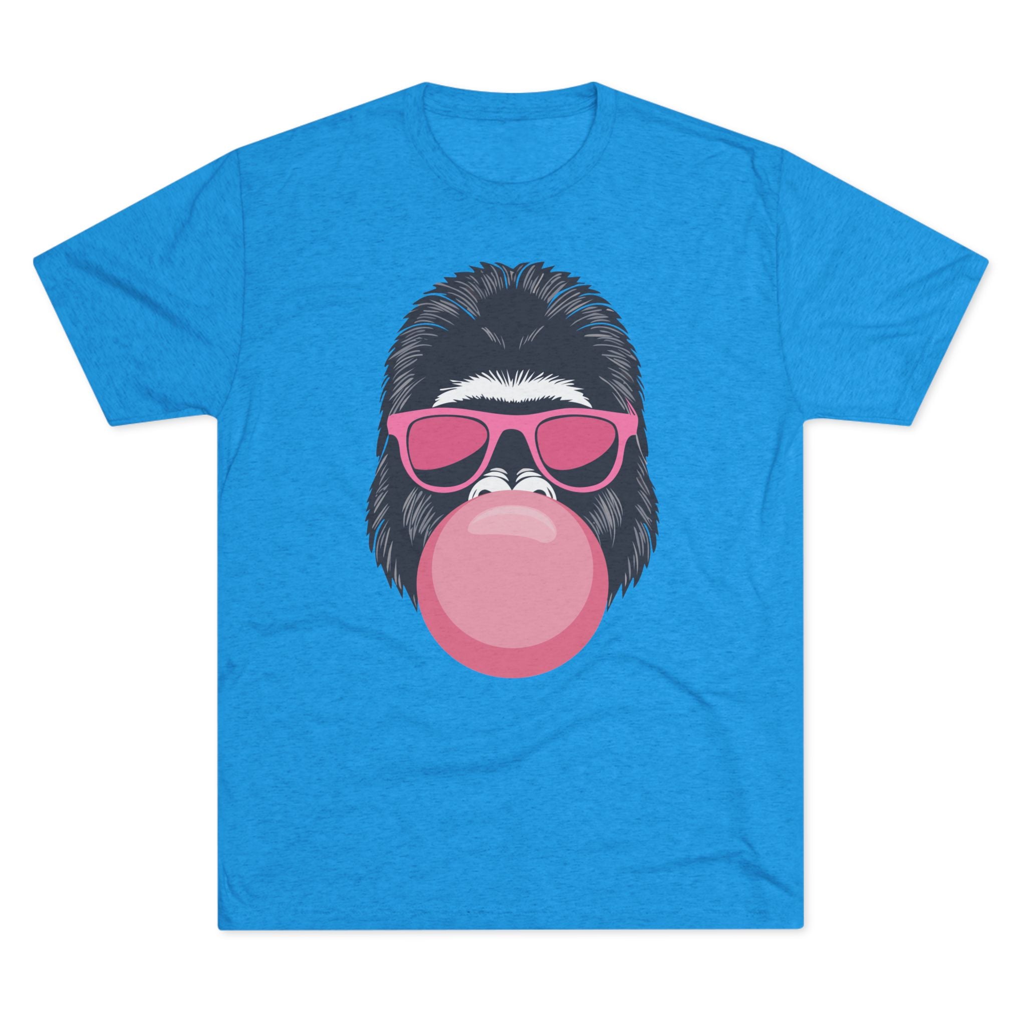 Gorilla Vibes Bubble Gum Tri-Blend Tee