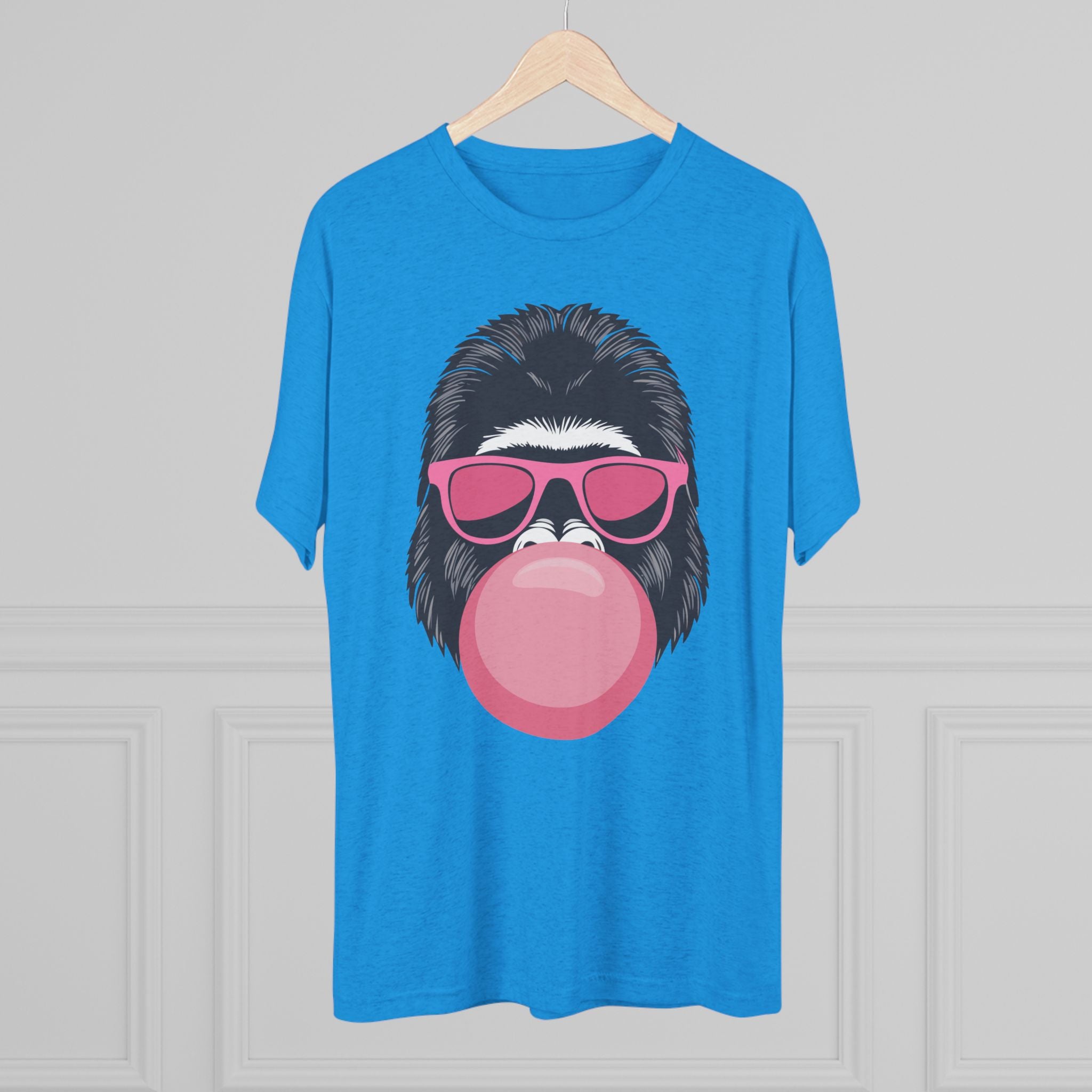 Gorilla Vibes Bubble Gum Tri-Blend Tee
