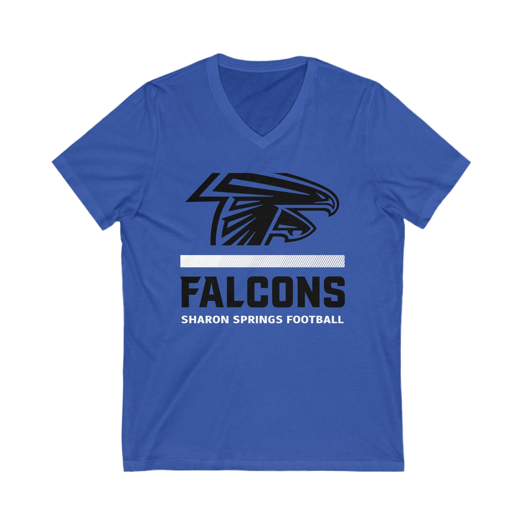 Stripes Fade V-Neck Tee