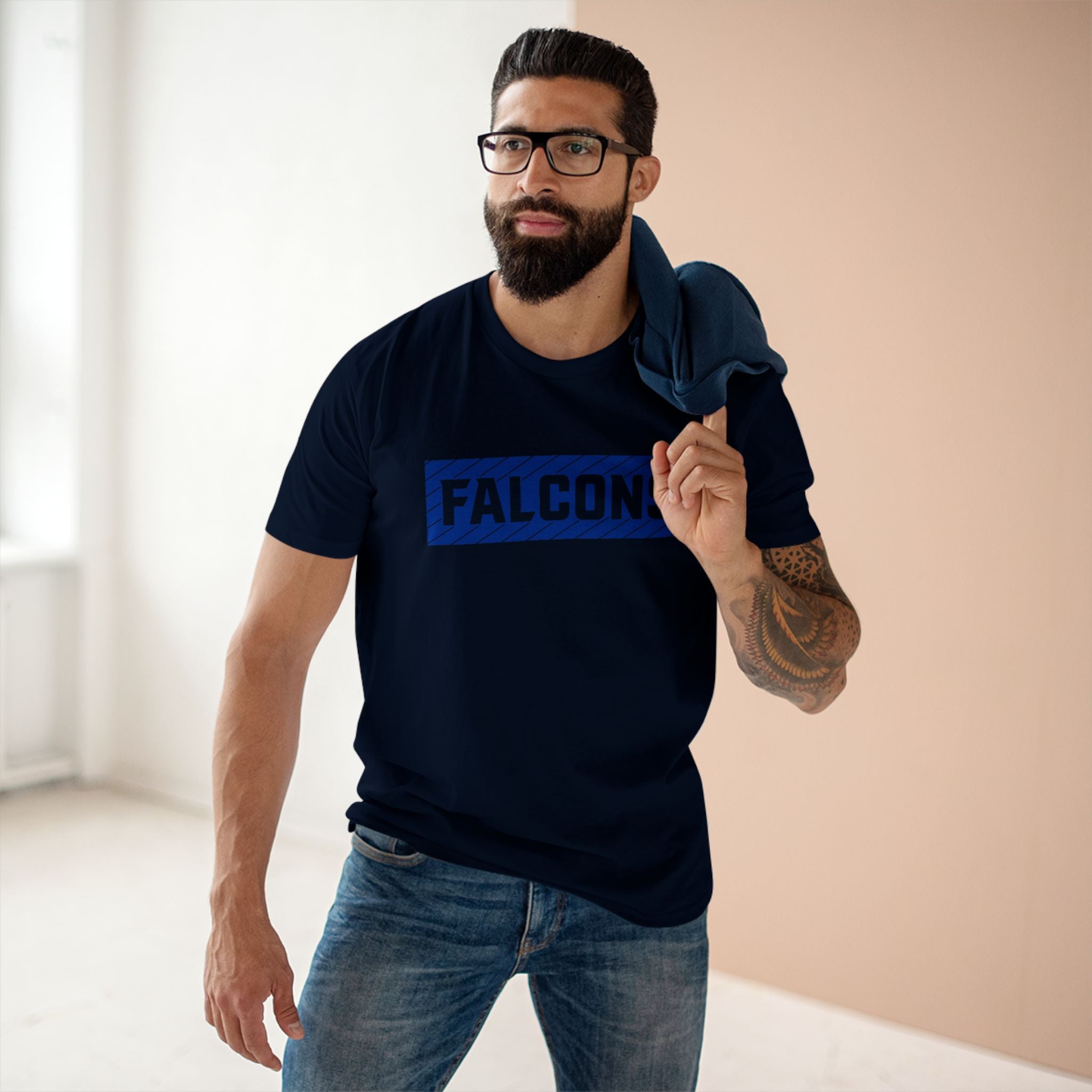 Falcons Striped Block Tee