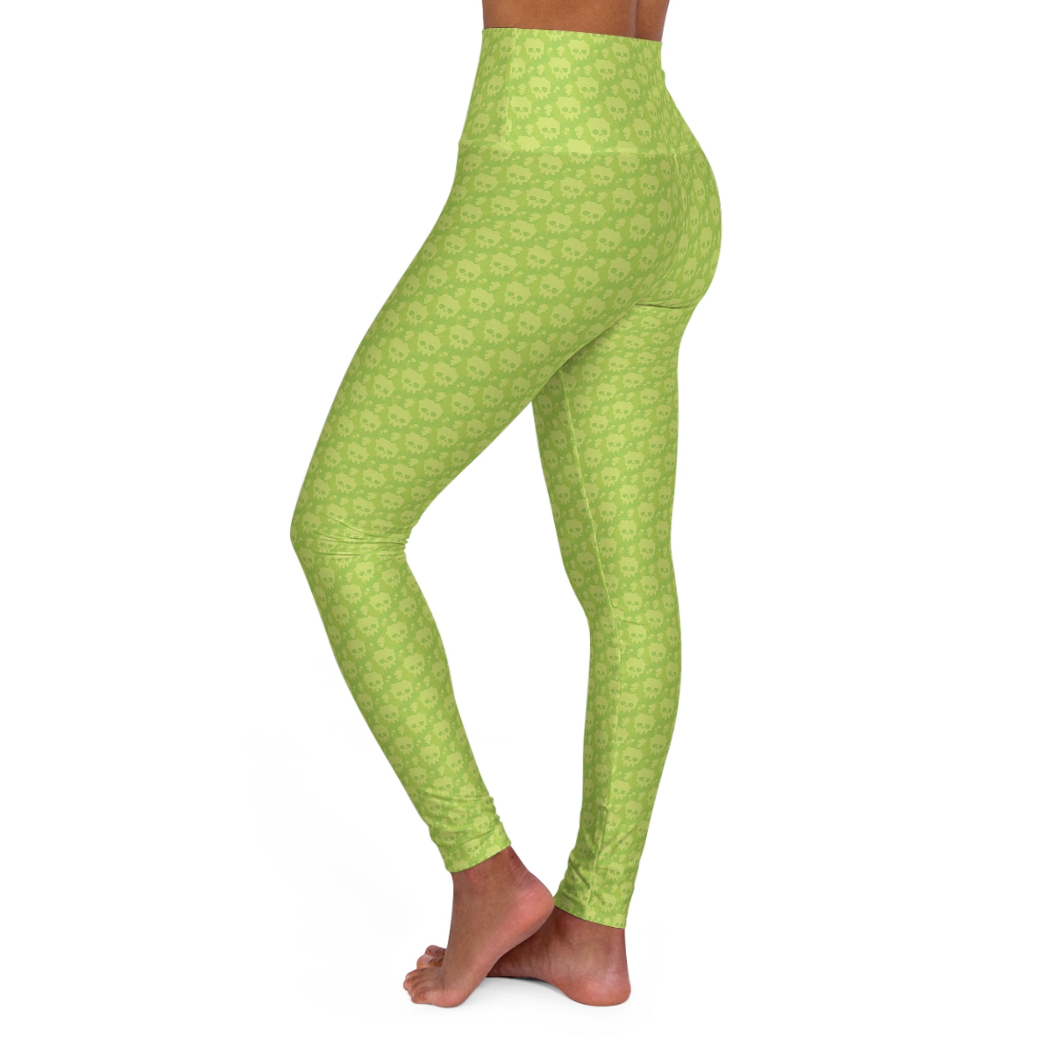 Toxic Skulls High Waisted Leggings