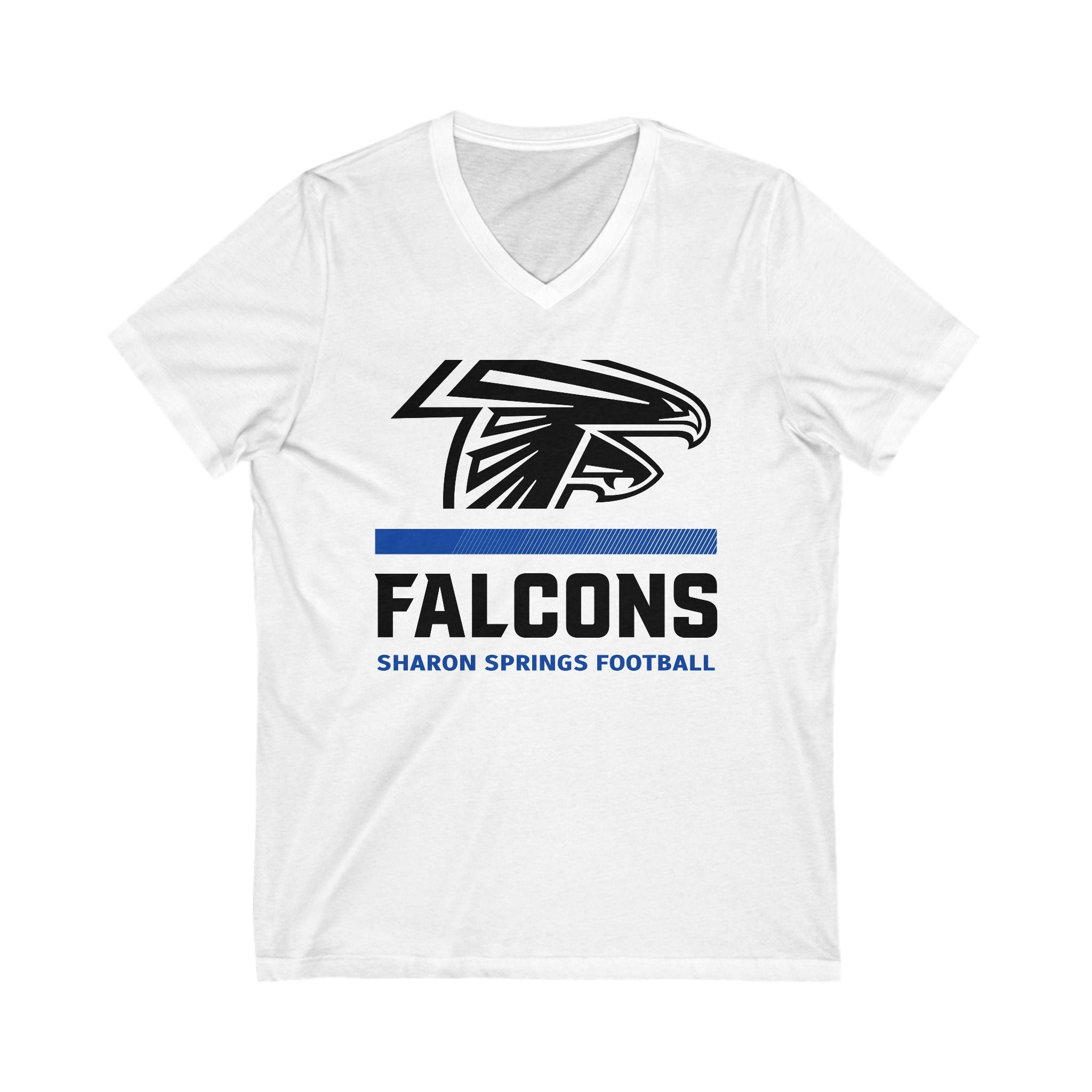 Stripes Fade V-Neck Tee