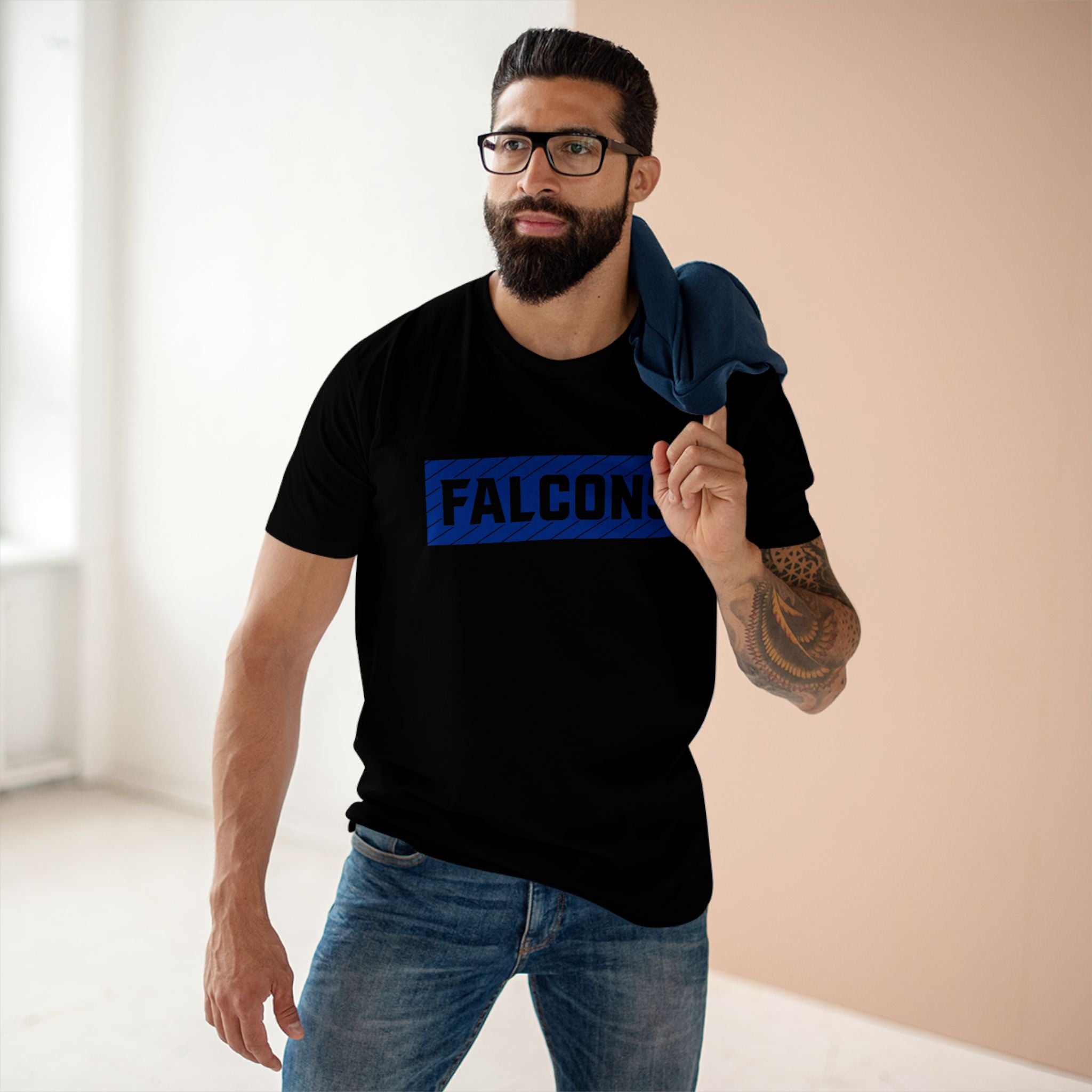 Falcons Striped Block Tee