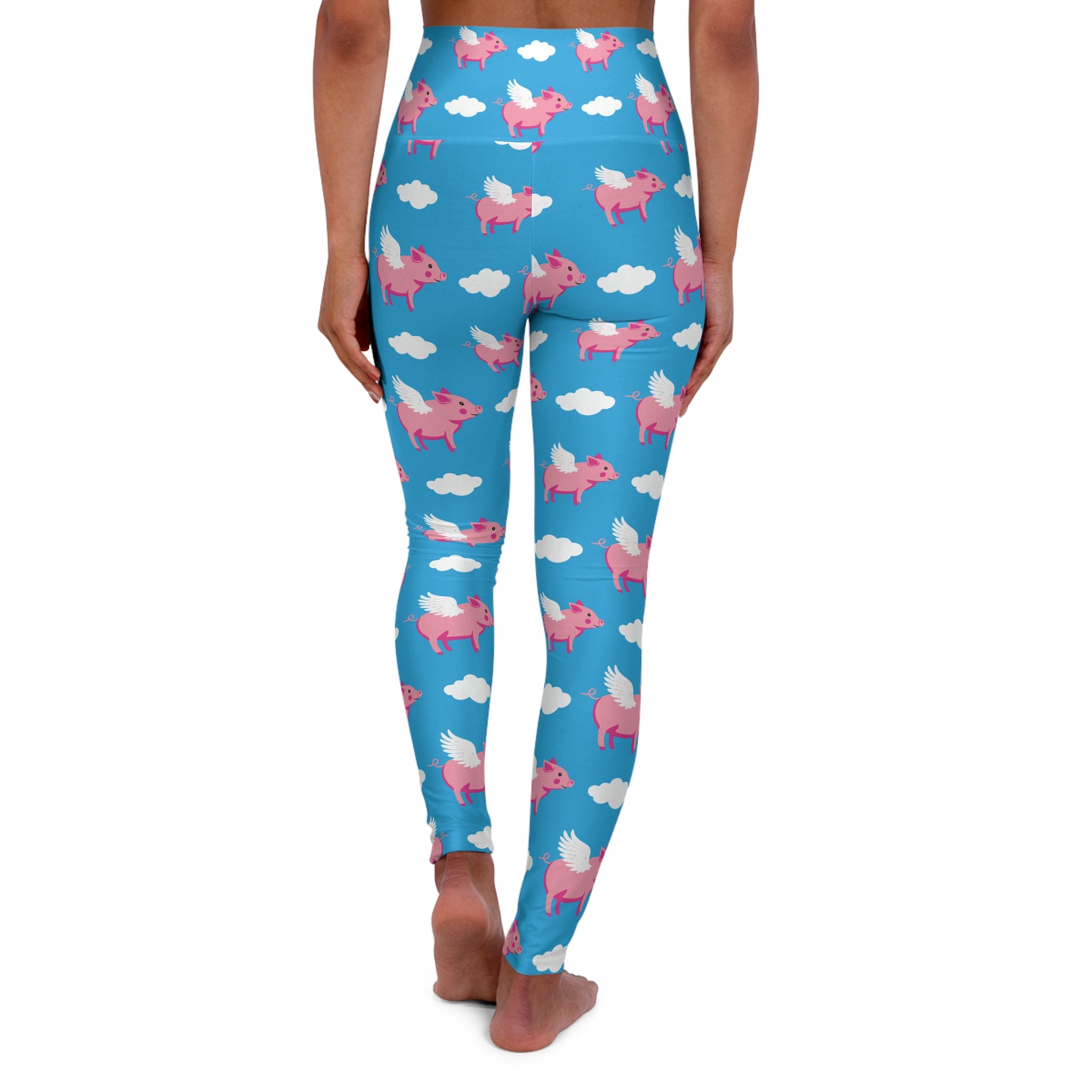 When Pigs Fly High Waisted Leggings