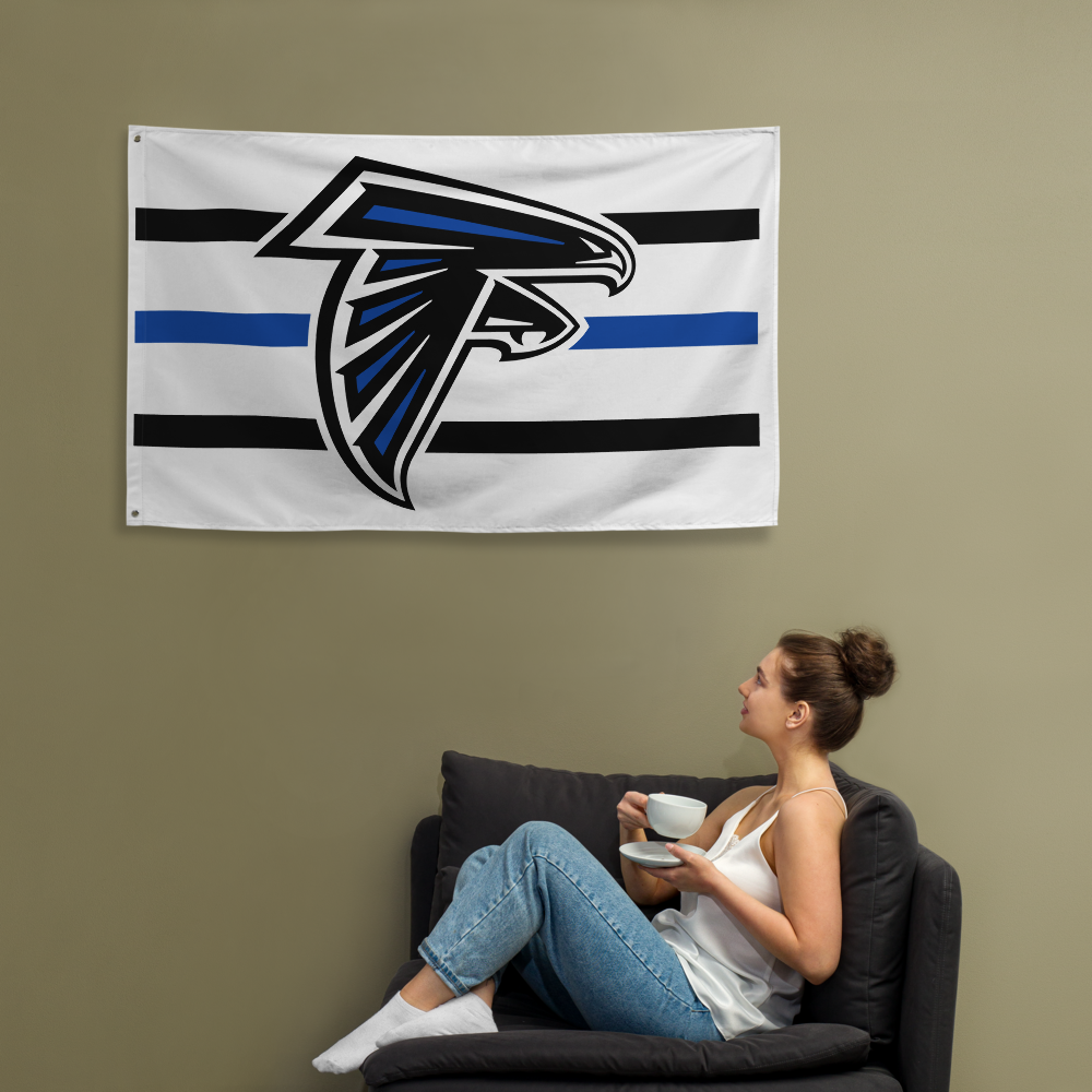 Sharon Springs Flag - White with Stripes