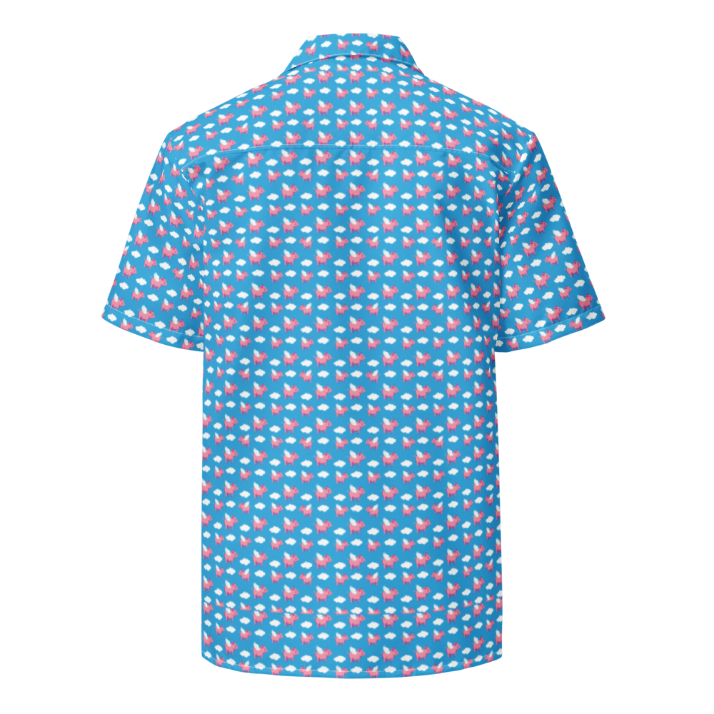 When Pigs Fly Button Shirt