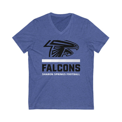 Stripes Fade V-Neck Tee