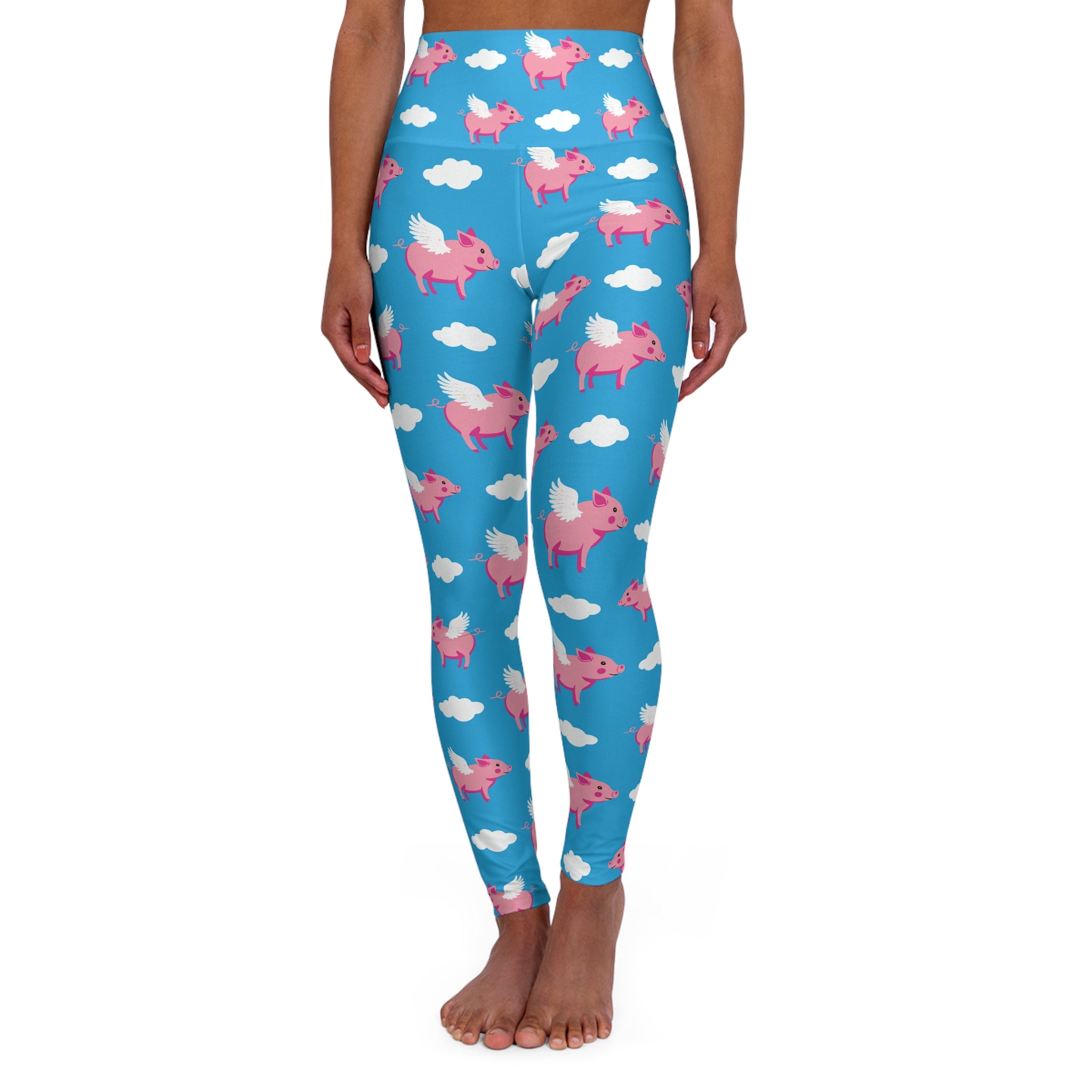 When Pigs Fly High Waisted Leggings
