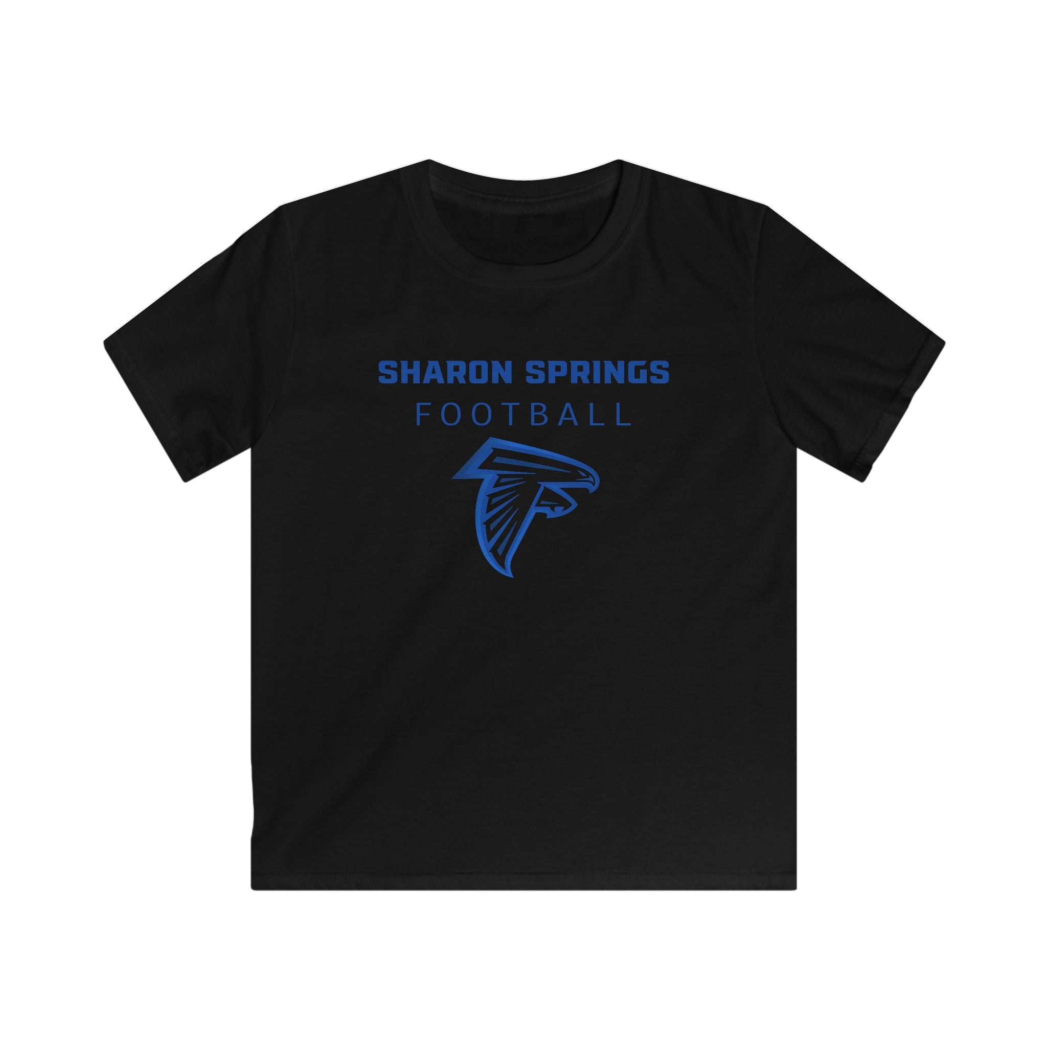 Blue on Black Athletic Youth Tee