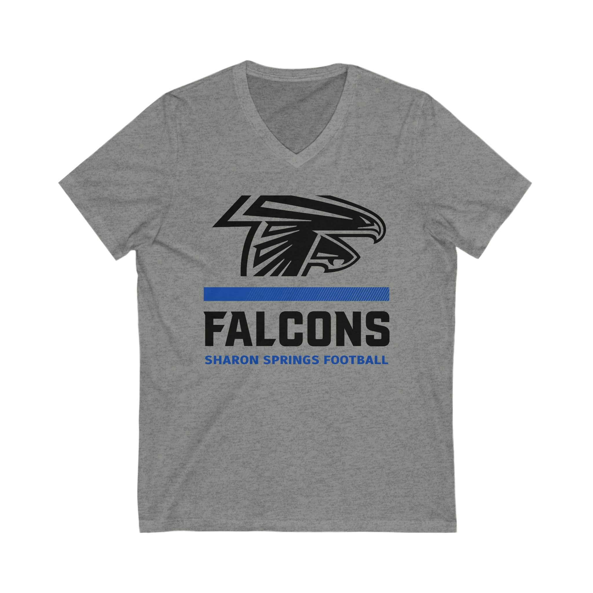 Stripes Fade V-Neck Tee