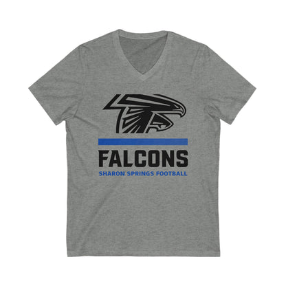 Stripes Fade V-Neck Tee