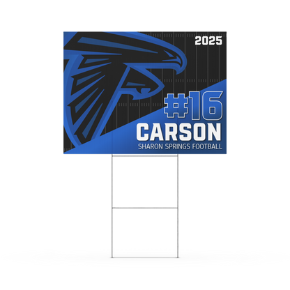 Football Yard sign