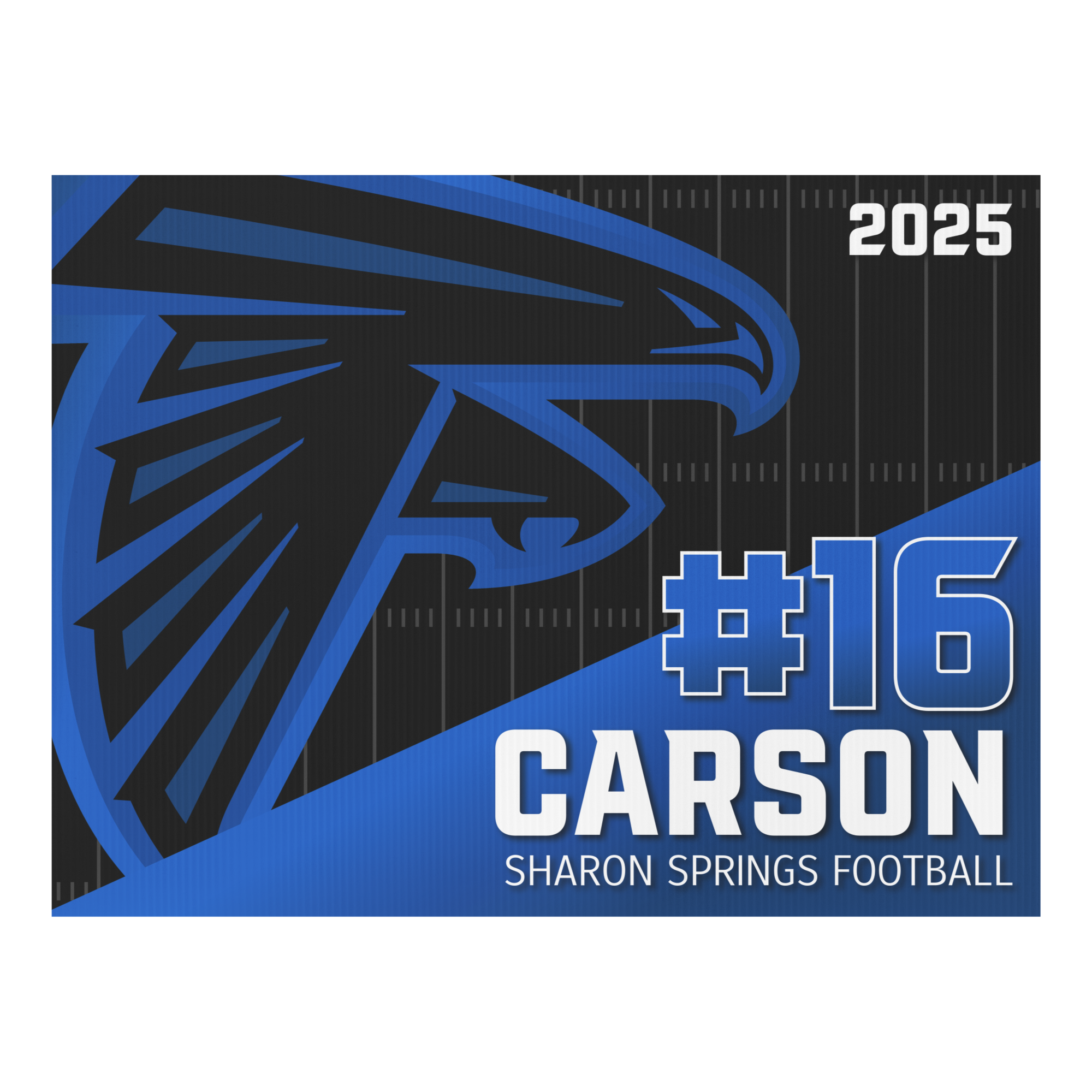 Football Yard sign