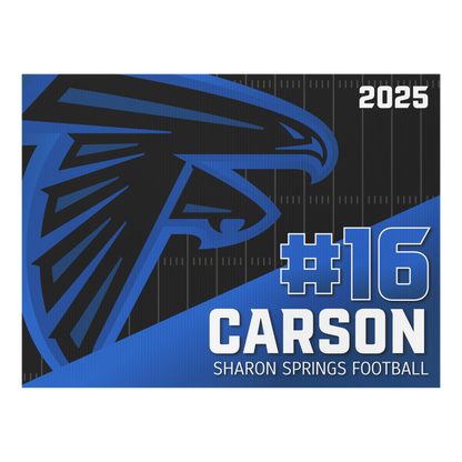 Football Yard sign